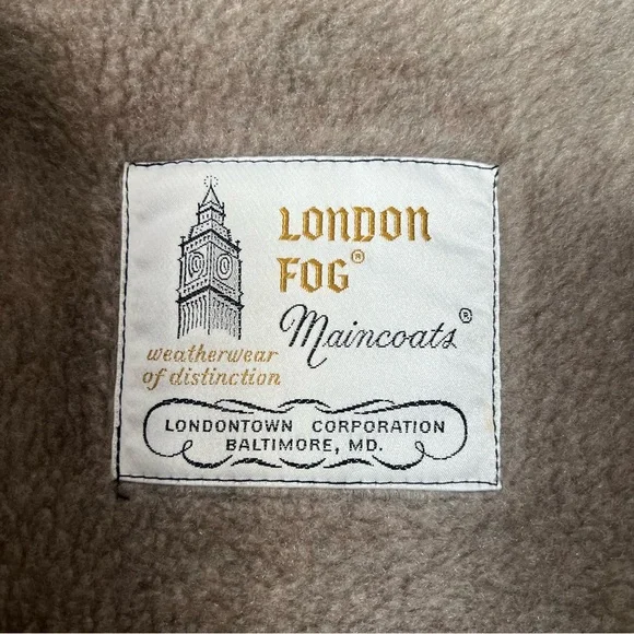 Vintage London Fog Mac Trench Coat - Size 14P - Old Money Light Academia Preppy - Picture 7 of 11